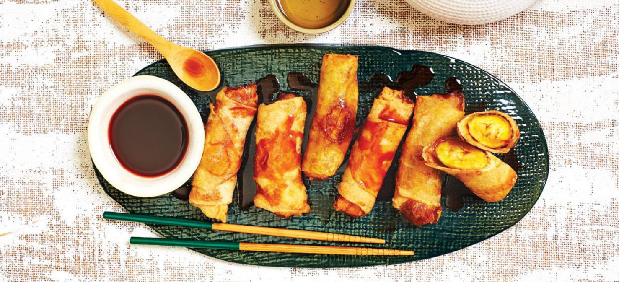 Banana Spring Rolls